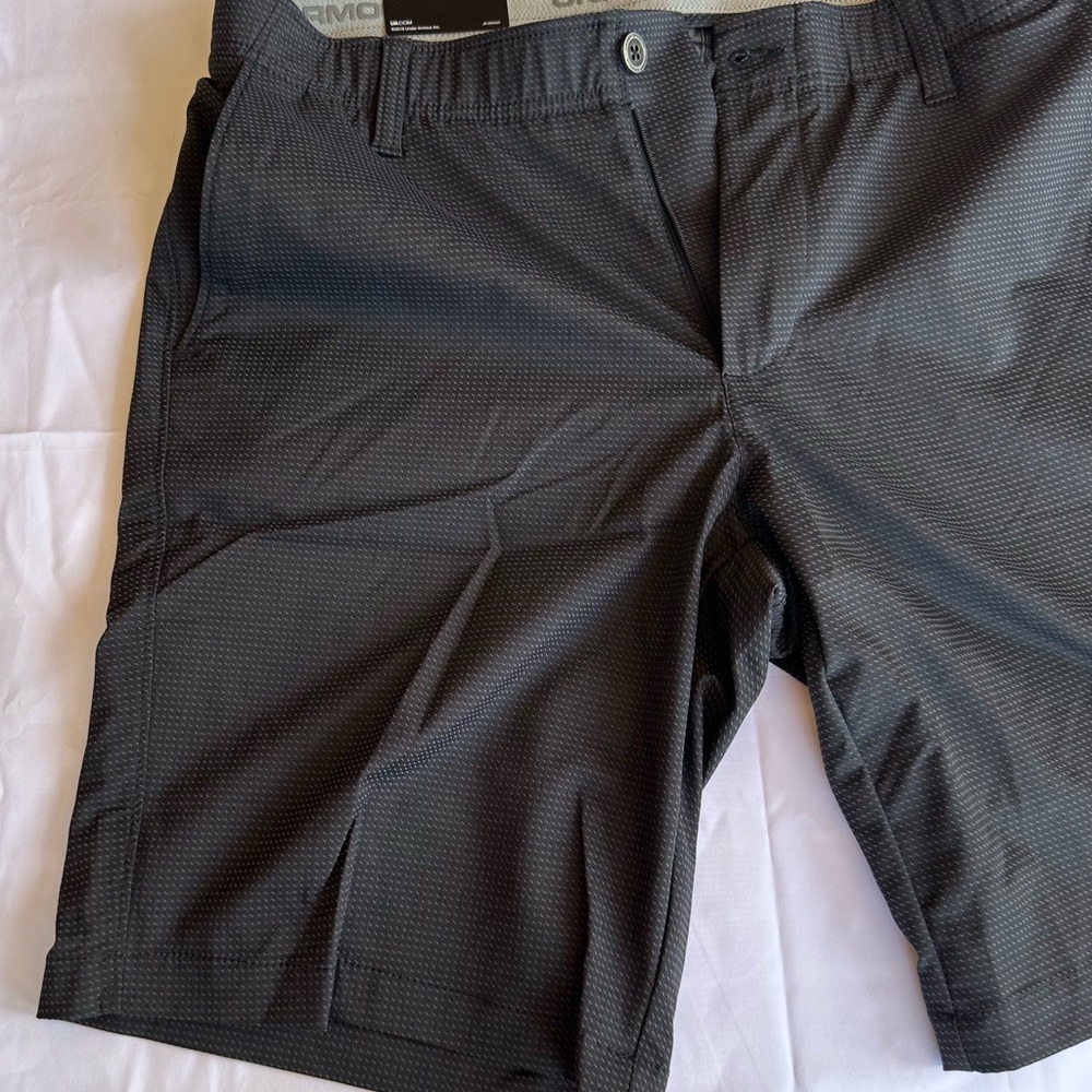 Under Armour Black Flat Front Shorts